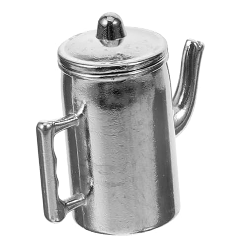 Yardwe Puppenhausmöbel Puppenhaus Mini Simulation Kaffeekanne Kleine Kaffeekanne Vortäuschen Von Küchenbedarf Kaffeekannenschmuck Lebensechte Kaffeekanne Kaffeekannenmodell Silbermetall Yardwe Puppenhausmöbel Puppenhaus Mini Simulation Kaffeekanne Kleine Kaffeekanne Vortäuschen Von Küchenbedarf Kaffeekannenschmuck Lebensechte Kaffeekanne Kaffeekannenmodell Silbermetall von Yardwe