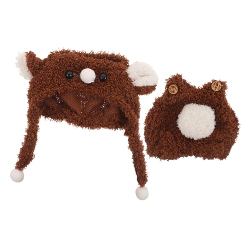 Yardwe Puppenkleidung Set Bärenkostüm mit Kapuze und Overall Weiche Strapazierfähige Spielzeugkleidung für Puppenhaus Rollenspiel Zubehör Yardwe Puppenkleidung Set Bärenkostüm mit Kapuze und Overall Weiche Strapazierfähige Spielzeugkleidung für Puppenhaus Rollenspiel Zubehör von Yardwe