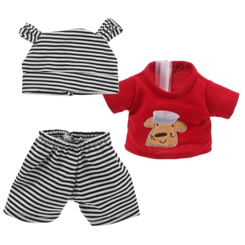 Yardwe Puppenkleidung mit Modischem Streifenmuster Strapazierfähige Outfits mit Hut und Hose Passend für Reborn Puppen für Rollenspiele und Festliche Anlässe Yardwe Puppenkleidung mit Modischem Streifenmuster Strapazierfähige Outfits mit Hut und Hose Passend für Reborn Puppen für Rollenspiele und Festliche Anlässe von Yardwe