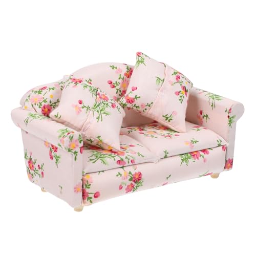 Yardwe Puppenstubensofa für kinderspielzeug weihnachsgeschenk kindertag Sofa mit rosa Blumenmuster Home Decor Mini-Möbelspielzeug Couch- Baumwollfabrik Yardwe Puppenstubensofa für kinderspielzeug weihnachsgeschenk kindertag Sofa mit rosa Blumenmuster Home Decor Mini-Möbelspielzeug Couch- Baumwollfabrik von Yardwe