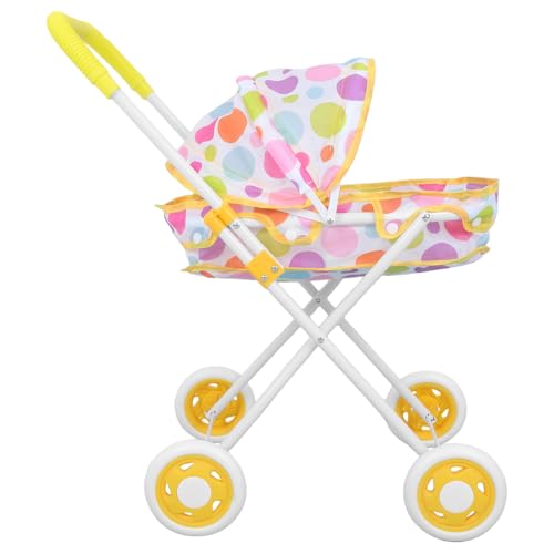 Yardwe Puppenwagen Babypuppe Kinderwagen für spielzeugwagen Abs Yellow von Yardwe