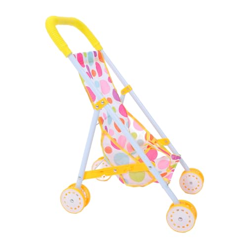 Yardwe Puppenwagen für Leichter Puppen Buggy mit Realistischem Design für Babypuppen Zubehör Tragbar und Langlebig Fantasievolles von Yardwe