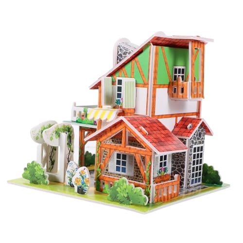Yardwe Puzzle Kleines Haus Bausatz DIY Modellbau Papier Zusammenbau Villa Miniatur Garten Dekoration Lernspielzeug Yardwe Puzzle Kleines Haus Bausatz DIY Modellbau Papier Zusammenbau Villa Miniatur Garten Dekoration Lernspielzeug von Yardwe