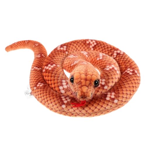 Yardwe Python- Sachen Plüsch Aussehende Schlange Streichschlangenmodell Streichmodell Bequeme Schlangenpuppe Schlangenstofftier Dekorative Schlangenpuppe Brown Pp Baumwolle Yardwe Python- Sachen Plüsch Aussehende Schlange Streichschlangenmodell Streichmodell Bequeme Schlangenpuppe Schlangenstofftier Dekorative Schlangenpuppe Brown Pp Baumwolle von Yardwe