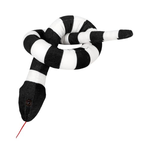 Yardwe Python- realistische Stoffschlange Ausgestopfte Schlangen für Halloween deko Halloween+deko realistische Schlangenmodelle gefälschte Schlangenfiguren PP Baumwolle von Yardwe