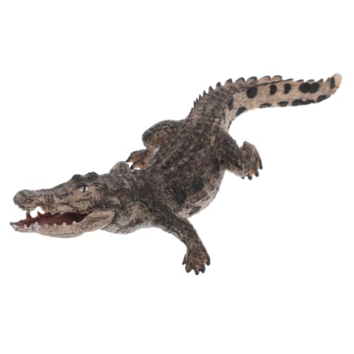 Yardwe Realistische Alligator Figur mit Beweglichem Lebensechte Actionfigur für Rollenspiele Unterricht und Bildungsanlässe Hochwertige Verarbeitung von Yardwe