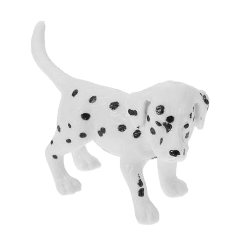 Yardwe Realistische Hundefigur Kunststoff Simulierte Kleine Hundestatue für Pädagogisches mit Detailgetreuer Gestaltung für Dekoration und Lernzwecke von Yardwe
