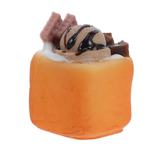 Yardwe Realistisches Eiscreme Toast Dekorationsmodell für Puppenhaus und Küchenausstattung Schokoladeneis Yardwe Realistisches Eiscreme Toast Dekorationsmodell für Puppenhaus und Küchenausstattung Schokoladeneis von Yardwe