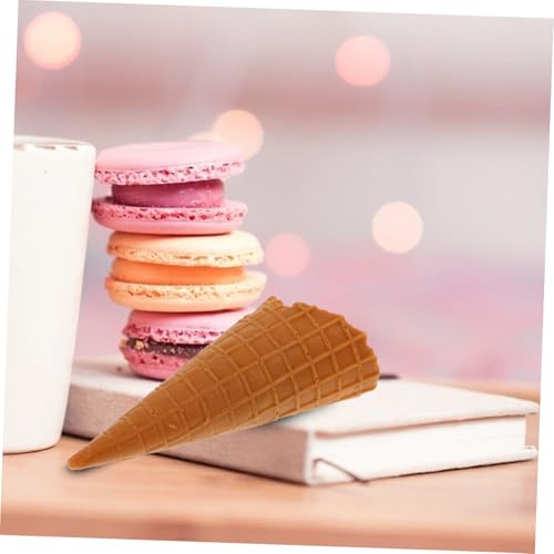 Yardwe Realistisches Eiscreme waffel Modell aus PVC Lebensechte Dessert Shop Display Dekoration Farbenfrohes Stabiles Eiscreme Requisit für Fotoshooting und Ladendekor von Yardwe