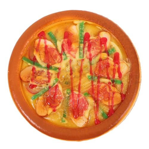 Yardwe Realistisches Fake Pizza Modell Detailgetreues Küchen Dekoobjekt Foto Requisite für Restaurant Schaufenster und Partys von Yardwe