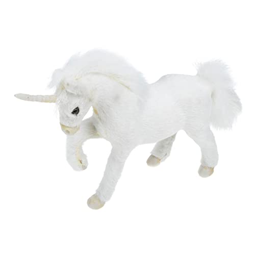 Yardwe Realistisches Plüsch Einhorn Modell Weiches Stofftier Ornament Dekoratives Simulation Einhorn für Schlafzimmer Schreibtisch und Auto Detailreiche Nachbildung Pflegeleicht und Yardwe Realistisches Plüsch Einhorn Modell Weiches Stofftier Ornament Dekoratives Simulation Einhorn für Schlafzimmer Schreibtisch und Auto Detailreiche Nachbildung Pflegeleicht und von Yardwe