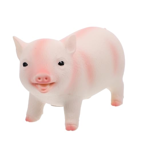 Yardwe Realistisches Schwein Modell Simuliertes Schwein Figurine für Bildungszwecke und Dekoration im Kinderzimmer als Lernspielzeug und Farmtier Modell von Yardwe