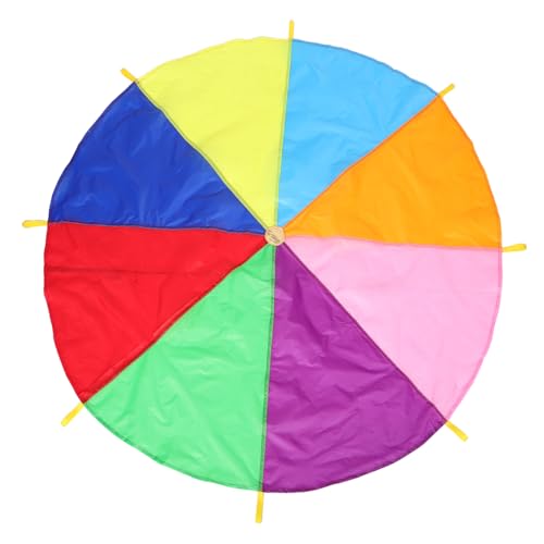 Yardwe Regenbogen Fallschirmspiel für Großes Outdoor Spielzelt mit Griffen Vielseitig Einsetzbar für Fitness Teambuilding und Beweglichkeitsübungen Kindersicheres Material Yardwe Regenbogen Fallschirmspiel für Großes Outdoor Spielzelt mit Griffen Vielseitig Einsetzbar für Fitness Teambuilding und Beweglichkeitsübungen Kindersicheres Material von Yardwe
