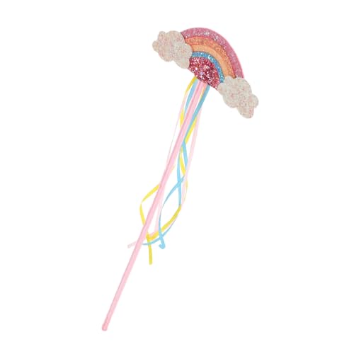 Yardwe Regenbogen-feenstab-luftschlangen: Prinzessinnen-kostüm-Accessoire Für Mädchen, Verkleidungsshows, Partygeschenke, Cosplay, Babyparty-Accessoires von Yardwe