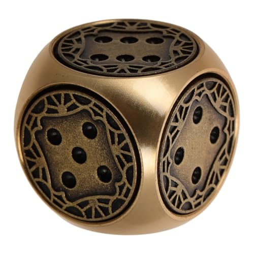 Yardwe Retro Brass Dice Handpolierte Seitige Würfel für Kreative Brettspiele und Tischspiele Hochwertige Messing Würfel als Vielseitiges Spielzubehör und Elegantes Yardwe Retro Brass Dice Handpolierte Seitige Würfel für Kreative Brettspiele und Tischspiele Hochwertige Messing Würfel als Vielseitiges Spielzubehör und Elegantes von Yardwe