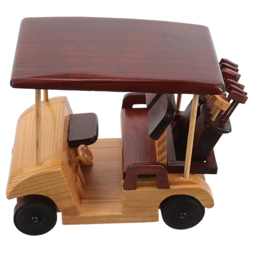 Yardwe Retro Holzauto Modell Handgefertigte Vintage Fahrzeug Skulptur Antiquitäten Dekoration für Auto Enthusiasten und von Retro Designs für Schreibtisch und Regal von Yardwe