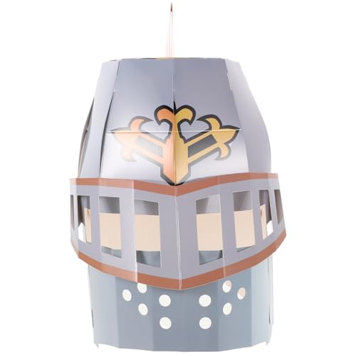 Yardwe Ritter Helm Maske aus Papier für Diy Bastelset für Karneval Maskenpartys und Auftritte Bequem und Sicher Yardwe Ritter Helm Maske aus Papier für Diy Bastelset für Karneval Maskenpartys und Auftritte Bequem und Sicher von Yardwe