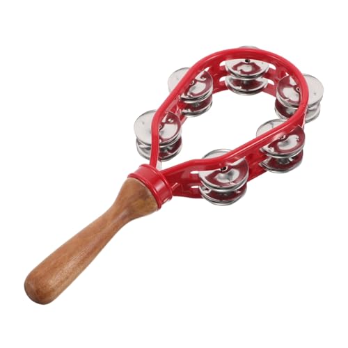 Yardwe Robuste Holzschüttelglocken für Tragbares Musikinstrument Musikalischen Bildung und Koordination für Weihnachten und Partys von Yardwe