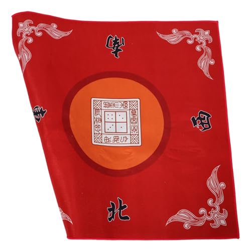 Yardwe Rote Filz Spielmatte für Mahjong und Kartenspiele Tischdecke für Quadratische Spieltische Dicke Rutsch Matte für Spieltisch Yardwe Rote Filz Spielmatte für Mahjong und Kartenspiele Tischdecke für Quadratische Spieltische Dicke Rutsch Matte für Spieltisch von Yardwe