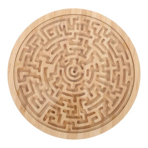Yardwe Rundes Labyrinth Spiel Holzspielzeug mit Beweglichen Kugeln Tragbares Lernspiel für Fördert Logisches Montessori Aktivität Puzzle Brett für Jungen und Mädchen Yardwe Rundes Labyrinth Spiel Holzspielzeug mit Beweglichen Kugeln Tragbares Lernspiel für Fördert Logisches Montessori Aktivität Puzzle Brett für Jungen und Mädchen von Yardwe