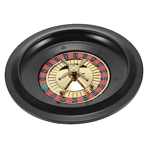 Yardwe Russisches Roulette Set für Preise rotierend Rad groß Poker Legen Spinnen Russische Räder Spielräder Rulette Wheel Slots Roll-Rolling-Spiel Tabletop -Spiel Plastik von Yardwe
