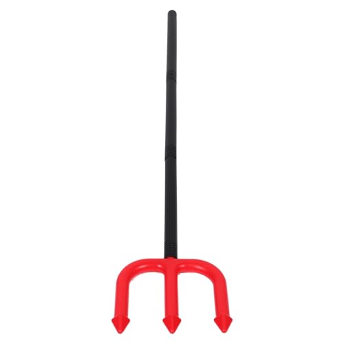 Yardwe 'S Dreizack Dämon Hörner Cosplay Halloween Teufel Halloween Party Prop Dämon Cosplay Pitch Dämon Cosplay Teufel Prop Halloween Gothic Abs Rot von Yardwe