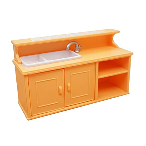 Yardwe Satz Puppenhausmöbel küche spielzeugküche puppenstubenmöbel Miniaturküchenset Miniaturgeschirr Säuglingsspielzeug Puppenhaus-Miniaturen Miniaturmöbel Mini Möbel Plastik von Yardwe