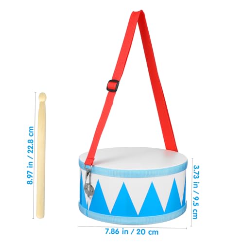 Yardwe Schlagzeug Snare Drum Imitation Sheepskin Percussion Toy Leicht Sicher Musikinstrument für Mädchen Jungen Frühe Musikerziehung Rhythmusförderung Blau Yardwe Schlagzeug Snare Drum Imitation Sheepskin Percussion Toy Leicht Sicher Musikinstrument für Mädchen Jungen Frühe Musikerziehung Rhythmusförderung Blau von Yardwe