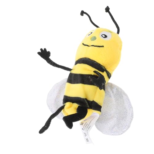 Yardwe Schmetterlings-Tierhandpuppe Bienenzeug Bienenpuppe Biene Stofftier Tierpuppen für Handpuppen für Häkelset für Fingerpuppen PP Baumwolle von Yardwe