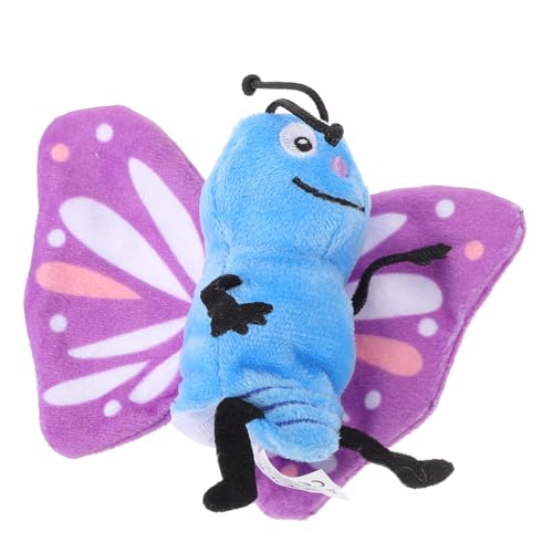 Yardwe Schmetterlings-tierhandpuppe Honigtopf Plüsch Puppe Plüschtiere Häkelset Für Fingerpuppen Honigtopf Stofftier Kinderpuppen Schmetterling Stofftier Pp Baumwolle von Yardwe
