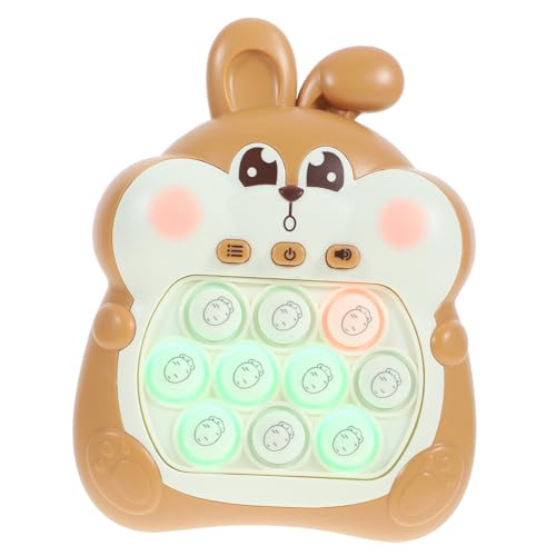 Yardwe Schnellschubmaschinenspielzeug sensorisch zappeln Schnellschubspielzeug für Handgeschwindigkeits -Pushing -Spielmaschine Zappelspiel Fast Push Fidget Game Toy Plastik Orange von Yardwe