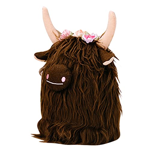 Yardwe Schottische Hochlandkuhpuppe realistische Kuscheltiere gefüllte Puppe Kuscheltiere vom Bauernhof Flauschiges Kuscheltier Kuh-Couchpuppe gefüllte Kuhpuppe Plüschkuhpuppe Stoff Braun Yardwe Schottische Hochlandkuhpuppe realistische Kuscheltiere gefüllte Puppe Kuscheltiere vom Bauernhof Flauschiges Kuscheltier Kuh-Couchpuppe gefüllte Kuhpuppe Plüschkuhpuppe Stoff Braun von Yardwe