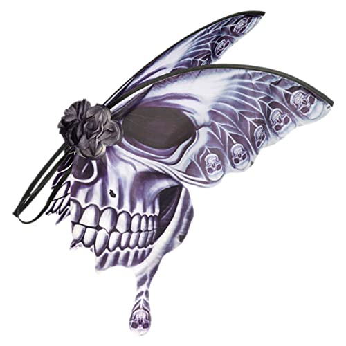Yardwe Schwarze Skelett Schmetterlingsflügel Für Halloween Cosplay Leicht Und Langlebig Für Kostümpartys Und Bühnenaufführungen Für Erwachsene von Yardwe