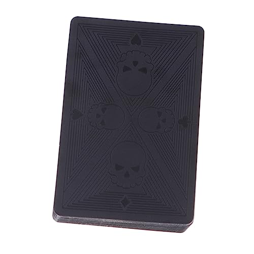 Yardwe Schwarze Spielkarten Mit Kreativem Muster Hochwertige Pokerkarten Für Familienfeiern Bürospiele Und Kreative Nächte von Yardwe