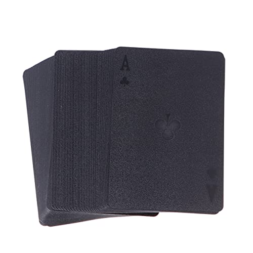 Yardwe Schwarze Spielkarten mit Robustes Kartendeck für Poker und Brettspiele Maximale Diskretion Strapazierfähiges Material für Home Bar Büro und Familienfeiern von Yardwe