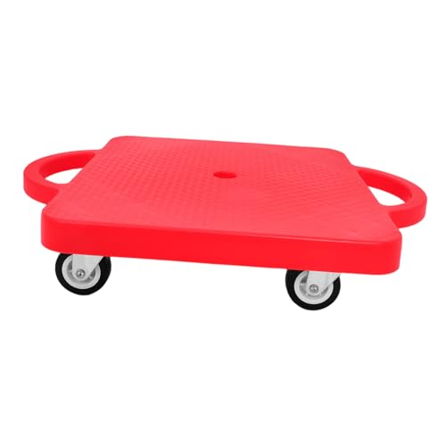 Yardwe Scooter Board mit Rädern Kunststoff Sitzroller für Sensorisches Training Fördert Koordination und Zusammenarbeit für Kindergarten und Motorische Entwicklung Tragbar für Innen von Yardwe