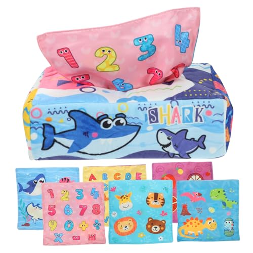 Yardwe Sensorisches Tissue Box mit Dinosaurier Muster Fördert Farb und Motorikentwicklung Montessori Lernspielzeug für Neugeborene Robust Genäht Frühkindliche Yardwe Sensorisches Tissue Box mit Dinosaurier Muster Fördert Farb und Motorikentwicklung Montessori Lernspielzeug für Neugeborene Robust Genäht Frühkindliche von Yardwe