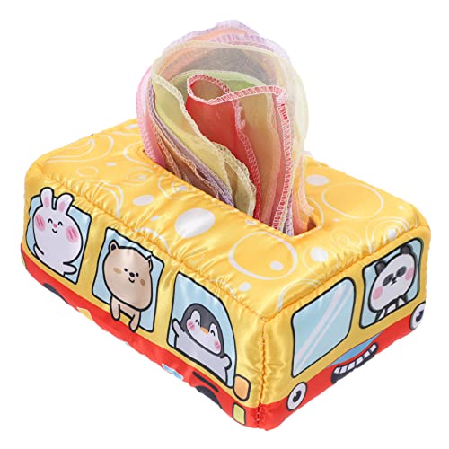 Yardwe Sensory Tissue Box Toy für Junge Mädchen Monate Reißfestes Motorikspielzeug mit Lebendigen Farben Sicher und Hautfreundlich Frühes Lernspielzeug und Feinmotorik von Yardwe