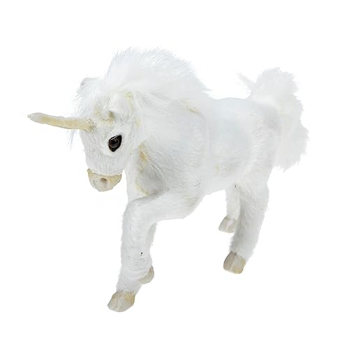 Yardwe Simulation Einhorn Plüsch Einhorn Modell Für Kreative Gestaltung Geschenkidee Für Dekoration von Yardwe