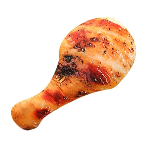 Yardwe Simulation Hähnchenkeulen Kissen Weiches Lumbar Support Kissen aus Plüsch Memory Foam Komfort Dekoratives Kuschelkissen für Geburtstag und Rückenschmerzen von Yardwe
