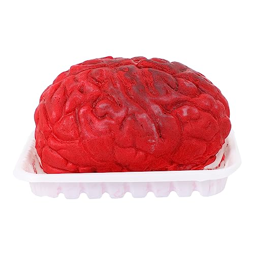 Yardwe Simulation Human Brain Food Box Deko für Halloween Gruselige Party Dekoration Kunstblut für Spukhaus Displays und Halloween Feiern Yardwe Simulation Human Brain Food Box Deko für Halloween Gruselige Party Dekoration Kunstblut für Spukhaus Displays und Halloween Feiern von Yardwe