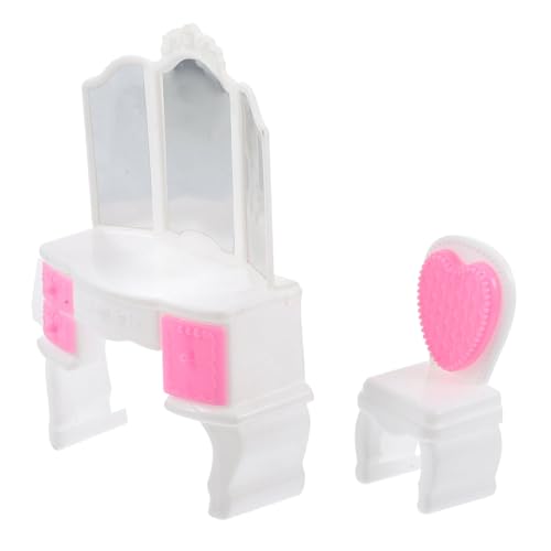 Yardwe Miniatur Schminktisch Stuhl Set Für Mädchen Simuliertes Puppenhaus Möbel Set Kreatives Rollenspiel Spielzeug Für Für Vorschulkinder Und Kleinkinder Yardwe Miniatur Schminktisch Stuhl Set Für Mädchen Simuliertes Puppenhaus Möbel Set Kreatives Rollenspiel Spielzeug Für Für Vorschulkinder Und Kleinkinder von Yardwe