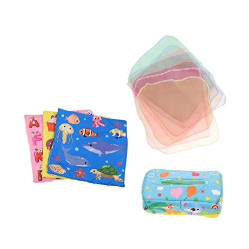 Yardwe Simulation Tissue Box für Junge Mädchen Monate Lernspielzeug zur Fingerübung Bunte Tiermuster Fördert Logisches und Farberkennung Kindgerechte Montessori Inspiriert von Yardwe