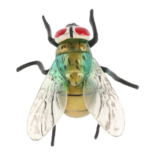 Yardwe Simulations-Fliegenspielzeug realistisch künstlich Simulation Schmeißfliege Fliegenstütze gefälscht Halloween- für Halloween Streiche Wahrnehmung Plastik Schwarz von Yardwe