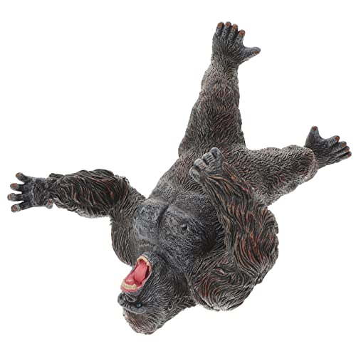Yardwe Simulations-Schimpansenfiguren Schild Affen Plüsch realistisch Animal Figures wohnungsdeko wohnraumdeko Wildtier Wilde Tierfiguren Simulation Tierfiguren Modell Plastik von Yardwe