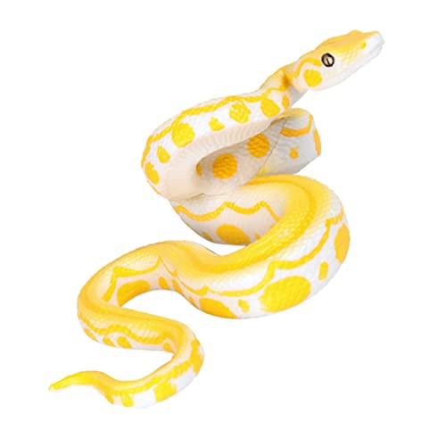 Yardwe Simulationsschlangenmodell Halloween Dekoration Halloween-Dekoration Halloween Decor Wildtier Fun Toy gefälschtes Schlangenmodell Simulation Schlangenmodell PVC Yellow von Yardwe