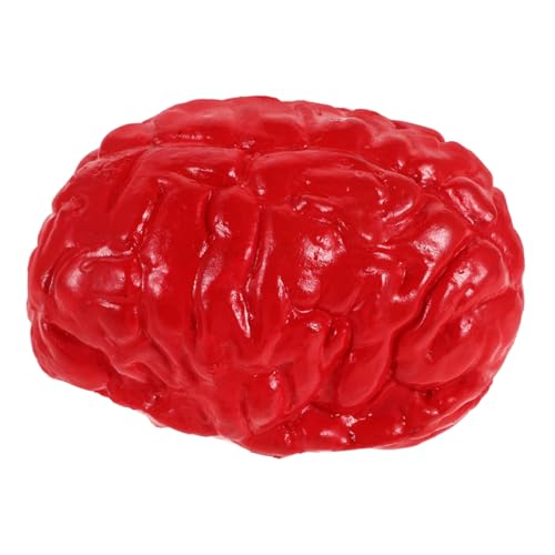 Yardwe Simulierte Hirnrequisiten Körperteile Halloween Requisiten Fake-gehirn-Halloween Falsches Gehirn Halloween-Fake-gehirn Halloween-gehirnrequisiten Emulsion Rot von Yardwe