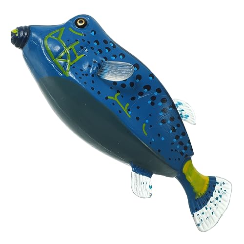 Yardwe Simulierte Meerestiere Fischfigur Kunststoffmodell Glatte Oberfläche Sicheres Kinderspielzeug Dekoratives Ornament für Pädagogisches Miniatur Fischmodell von Yardwe