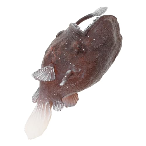 Yardwe Simulierte Meerestiere Mini Meerestierfiguren Meerestiermodelle Unterwasser Partygeschenke Pädagogische Meerestiere Künstliche Fischmodelle Dunkelbrauner Kunststoff von Yardwe