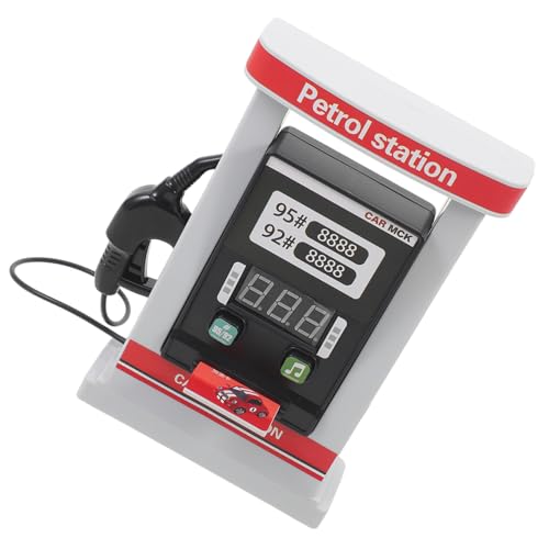 Yardwe Simulierte Tankstelle Spielzeuge Kinderspielzeug Spielsachen Jungs DIY-montagespielzeug Tankstellenspielzeug DIY Modellspielzeug Für Rot Abs von Yardwe
